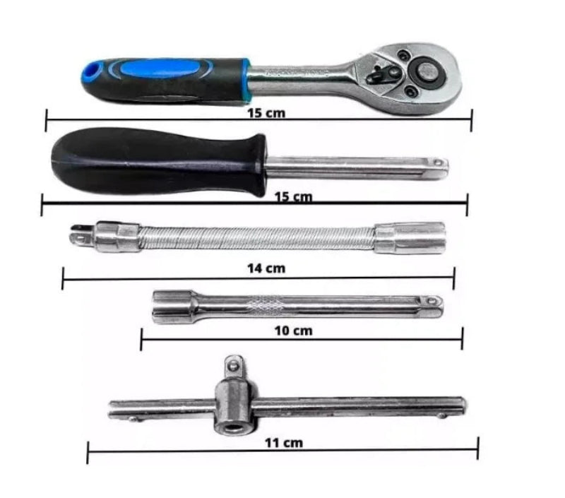 Kit de Soquetes com Catraca 46 peças - Brolar