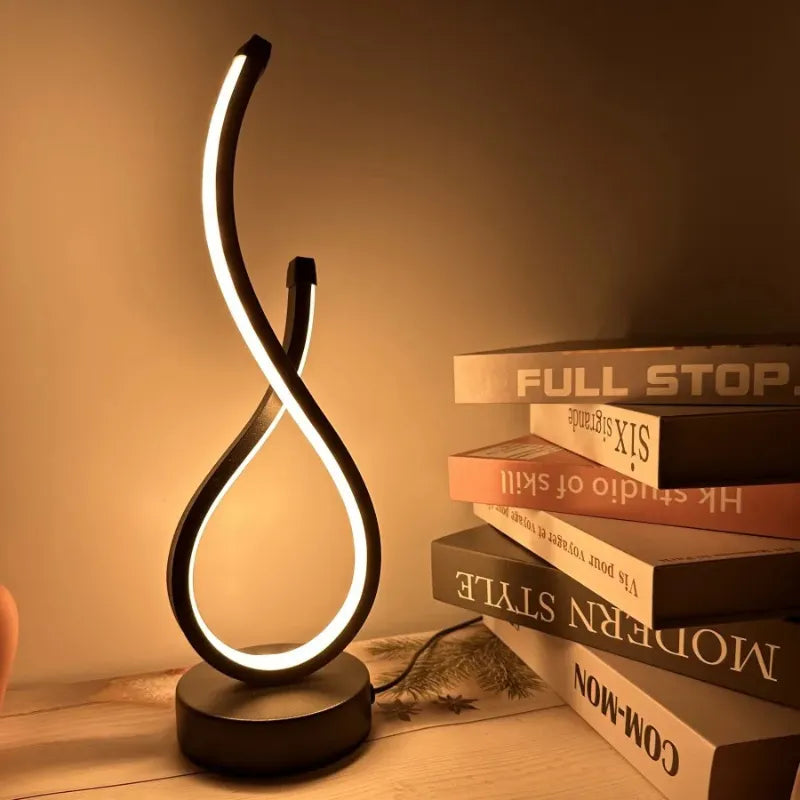 Luminária-em-LED-Estilo-Aspiral-Luz-ambiente