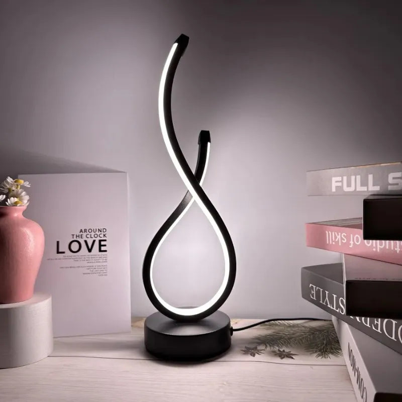 Luminária-em-LED-Estilo-Aspiral-Luz-ambiente