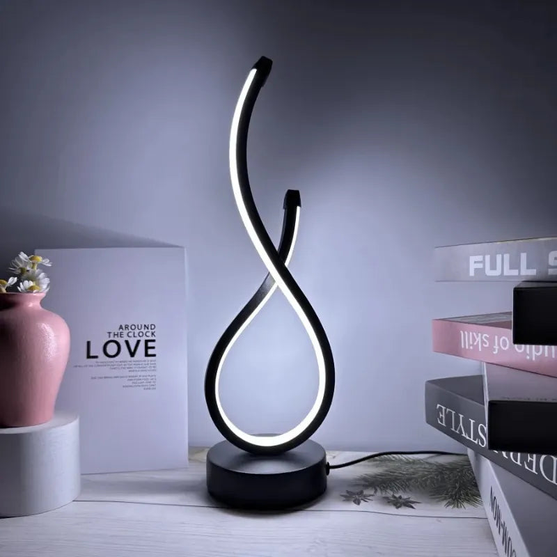 Luminária-em-LED-Estilo-Aspiral-Luz-ambiente