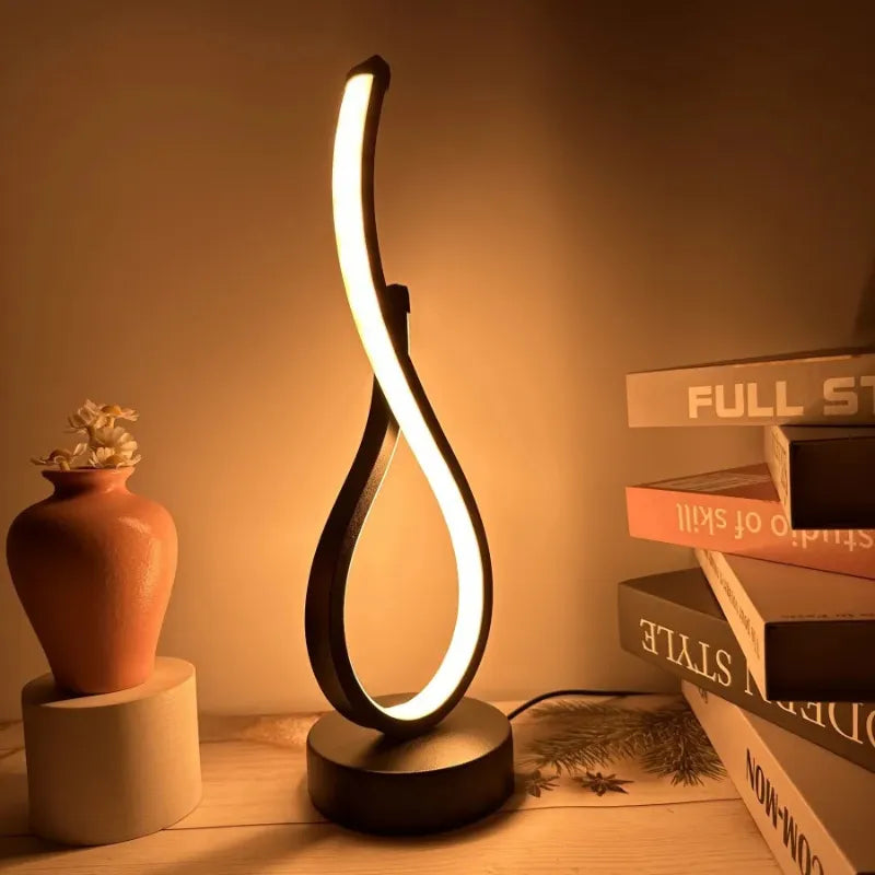 Luminária-em-LED-Estilo-Aspiral-Luz-ambiente