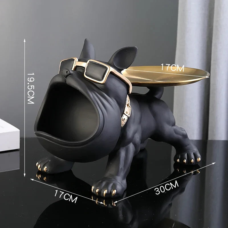 Escultura-de-Bulldog-em-Resina-Vitts