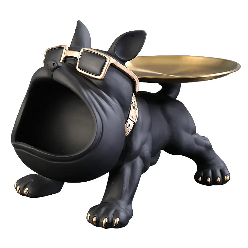 Escultura-de-Bulldog-em-Resina-Vitts