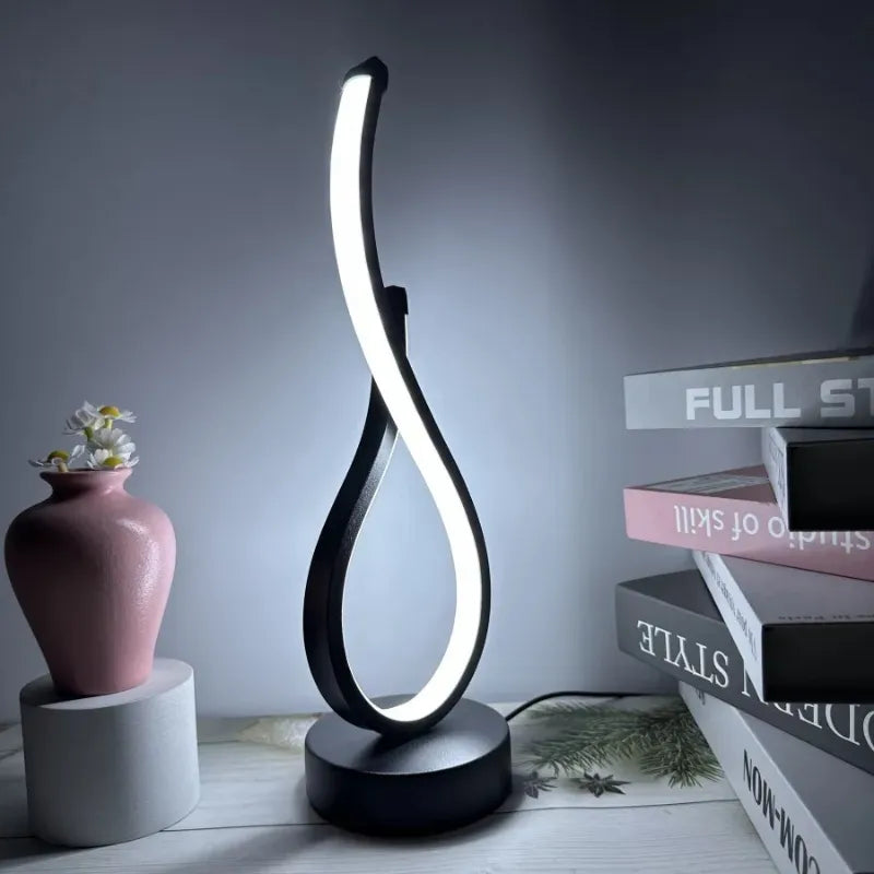 Luminária-em-LED-Estilo-Aspiral-Luz-ambiente
