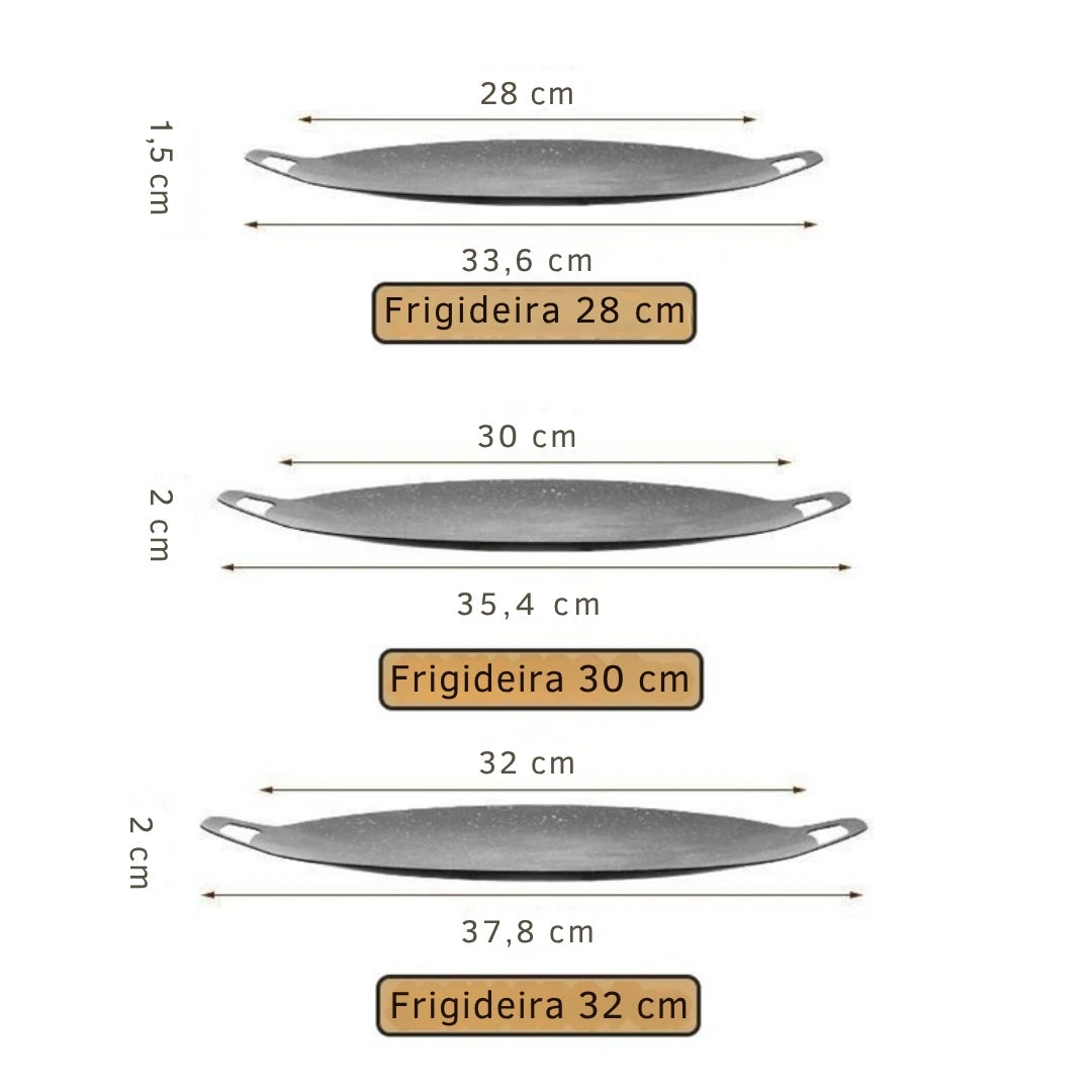 Frigideira Antiaderente Estilo Churrasco Coreano - Brolar